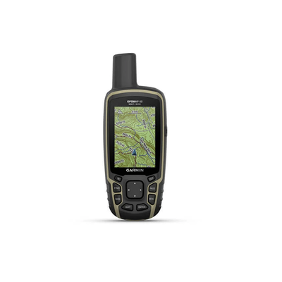 GPS portátil GPSMAP 65 con pantalla a color, almacenamiento interno de hasta 5,000 puntos, memoria interna de 16 GB, resistente al agua IPX7. | 10-02451-00