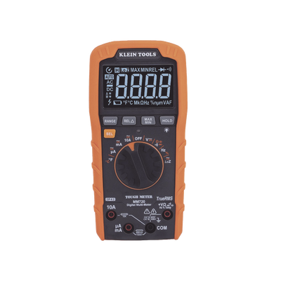 Multímetro Digital de Rango Automático con TRMS 1000V Medición de Temperatura y Baja Impedancia | MM720