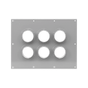 Placa Pasamuro con Capacidad de 6 Botas de 4 | STEP423