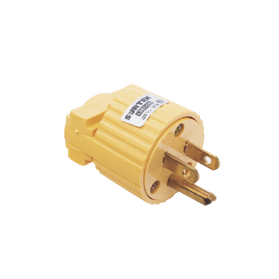 Clavija con Abrazadera Plástica Aterrizada  / 127 V CA 15 A Max.  / Fabricada en Plastico ABS. | SYS-136-509