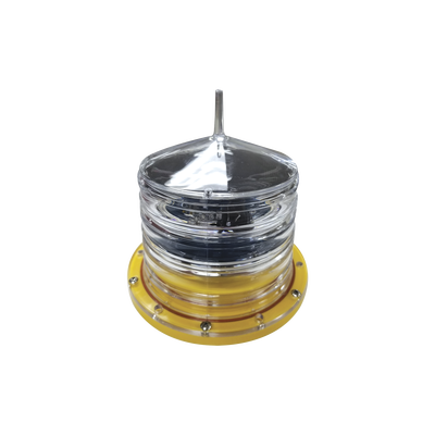 Estrobo led para Obstrucción Autónoma con Led Color Rojo con Panel Solar (Luz Fija o Estroboscópica configurable) / No incluye montaje | EI-GSL-SE