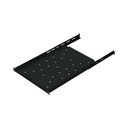 Charola Ajustable para Rack de 19" de 4 postes de 1 Unidad de Espacio. Profundidad de 633 a 816 mm | CH-QR1