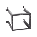 Rack PanZone® de Montaje en Pared, de 19in, Profundidad Ajustable, Rieles Numerados y Roscados #12-24, 9 UR, Color Negro | AWMR9