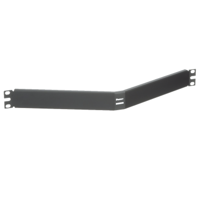 Tapa Ciega Para Rack Estándar de 19in, Angulado, de Acero, 1UR, Color Negro | CPAF1BLY