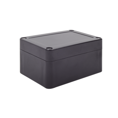 Gabinete Plástico Negro para Exterior (IP65) de 100 x 68 x 50 mm Cierre por Tornillos. | TXG-014-BK