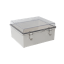 Gabinete Plástico ABS, Puerta Transparente, Uso en Intemperie (350 x 460 x 160 mm) Cierre por Broches Inoxidables y Permite Cerrado con Candado y Llave (Perno 5mm) No Incluido | PST-3546-16ET