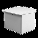 Gabinete para resguardo de baterías (hasta dos baterías PL110D12). Lámina Galvanizada. | SVR-1419-G