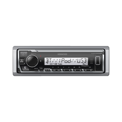 Estéreo marino con conexión Bluetooth, iluminación multicolor variable, con entrada USB | KMR-M332BT