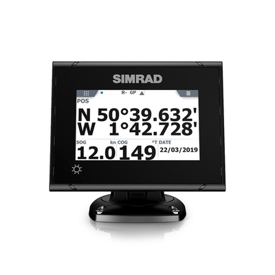 Sistema GPS Simrad P2005 con Antena GS70 / Pantalla Táctil a Color 5 Pulgadas / GPS + GLONASS / Navegador y Brújula GPS / Compatible con Radar, ECDIS y Autopiloto / Conexión Directa con Antena / Escalable con MX Junction Box | 000-14129-001