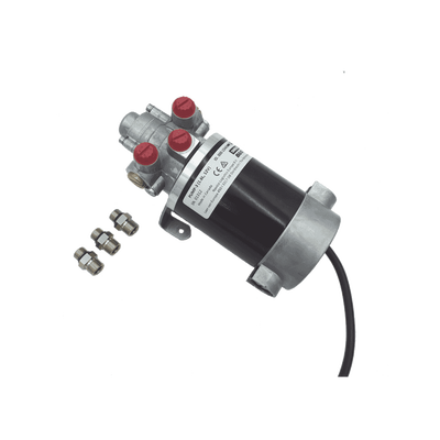 Bomba Hidráulica Reversible PUMP-3 / 12V DC / Flujo 1.6L (98 cu.in) por Minuto / Cilindro 160-550 cc (9.8 - 33.5 cu.in) / Conexiones ORB / Incluye 3 Adaptadores ORB-5 a 9/16 UNF / Compatible con SteadySteer | 000-15445-002