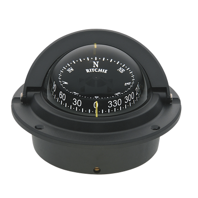 Brújula serie Voyager en color negro, cuenta con iluminación nocturna color verde. | F-83