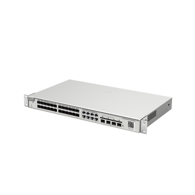 Switch administrable Capa 2+ Plus, 24 puertos SFP con 8 puertos Ethernet Gigabit y 4 SFP+ gestión en la nube | RG-NBS3200-24SFP/8GT4XS