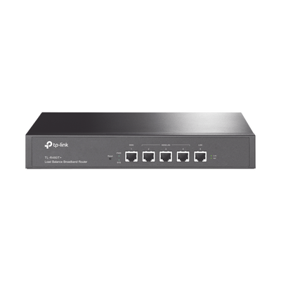 Router Balanceador de Carga Multi-Wan, 1 puerto LAN 10/100 Mbps, 1 puerto WAN 10/100 Mbps, 3 puertos Auto configurables LAN/WAN, Sesiones Concurrentes 30,000 para Negocios Pequeños y Medianos | TL-R480T