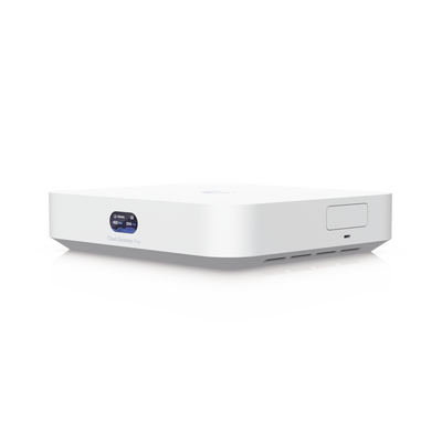 UCG Max Cloud Gateway de 2.5 GbE Compacto con Soporte para hasta 30 Dispositivos UniFi, 300+ Clientes, Enrutamiento IPS de 2.3 Gbps y Almacenamiento 512 GB de Memoria Interna | UCG-MAX