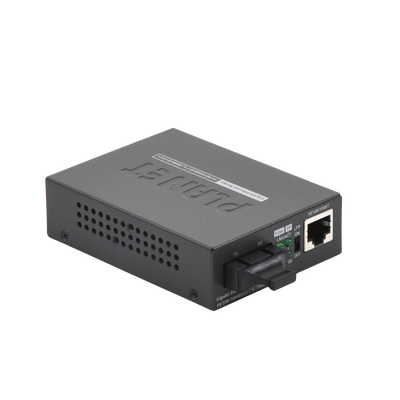 Convertidor de Medios UTP/ Fibra Óptica de 1000 Mbps, Multi-Modo, Hasta 550 m, Conector SC | GT-802