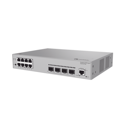 Switch de Acceso eKit Administrable Capa 2 / 8 Puertos Gigabit / 4 Puertos SFP / 1 Puerto de Consola / Gestión Gratuita desde la Nube / Libre de Licenciamiento | S220-8T4S