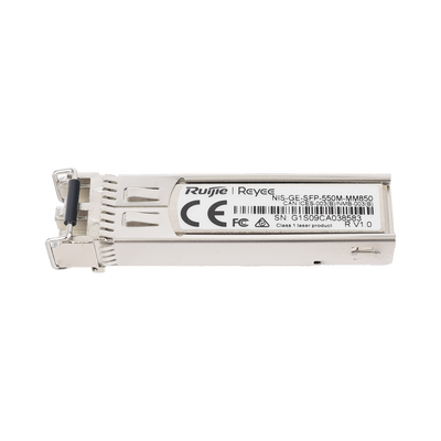 Transceptor Industrial LC Multimodo SFP 1G, hasta 550 Metros, Longitud de Onda 850 nm, soporta Temperaturas de -40° a 85° C | NIS-GE-SFP-550M-MM850