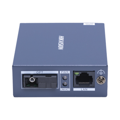 Convertidor Fibra Óptica / Receptor / Monomodo (RX) / 1 Puerto SFP (SC) 100 Mbps / 1 Puerto RJ45 10/100 Mbps / HASTA 20 KM / Plug and Play | DS-3D01R-A(B)