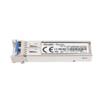 Transceptor Industrial BIDI Monomodo SFP 1G (Lado A), hasta 20 Kilómetros, TX 1310 / RX 1550, soporta Temperaturas de -40° a 85° C | NIS-GE-SFP-20KM-SM1310-BIDI