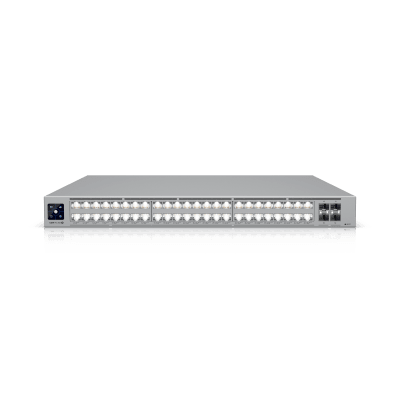 UniFi Switch USW-Pro-XG-48-PoE / Capa 3 / 48 puertos PoE+++ (32 × 10 GbE, 16 × 2,5 GbE) + 4 puertos SFP28 25 G / 1080 W PoE total | USW-PRO-XG-48-POE