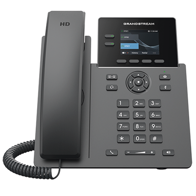 TELÉFONO IP POE GRADO OPERADOR DE 2 LÍNEAS / PANTALLA LCD TFT 2.4 PULGADAS COLOR / 8 BOTONES VIRTUALES MULTIUSO / SEGURIDAD CARRIER-GRADE / COMPATIBLE CON GDMS / AUDIO HD / CONFERENCIAS DE AUDIO 5 VÍAS | GRP2610P