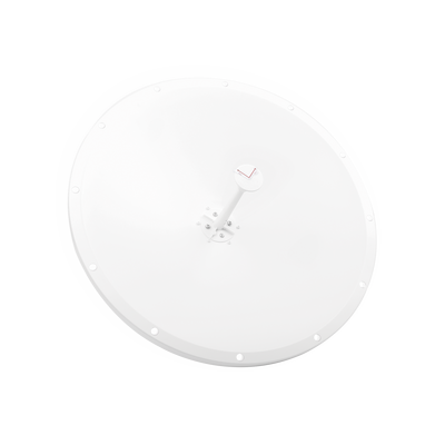 Antena Direccional con Frecuencia Extendida / 4.8 - 6.5 GHz / 28 dBi /  Jumper incluido con conector  SMA-Macho Inverso / Polaridad en 90º y 45º / Montaje incluido para torre o mástil | TXP-D4865-28-SMA