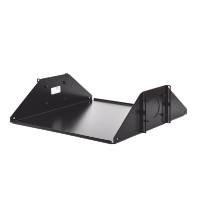 Charola Doble Para Soportar Equipo en Racks de 432 mm de Profundidad, de 19in, 3UR, Color Negro | SH-D19-01