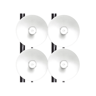 Kit de 4 radios FORCE4625 de alto Desempeño / Wi-Fi 6E / Hasta 1 Gbps / 5925 - 7125 MHz / Antena Integrada 25 dBi | FORCE-4625-4PACK