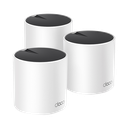 Kit 3 Routers Inalámbricos MESH Interior para Hogar / Doble Banda Wi-Fi 6 AX3000 Mbps / 3 Puerto Gigabit WAN/LAN / 2 Antenas Internas / Administración Mediante la App Deco (iOS, Android) / Protección HomeShield | DECOX55-3PACK