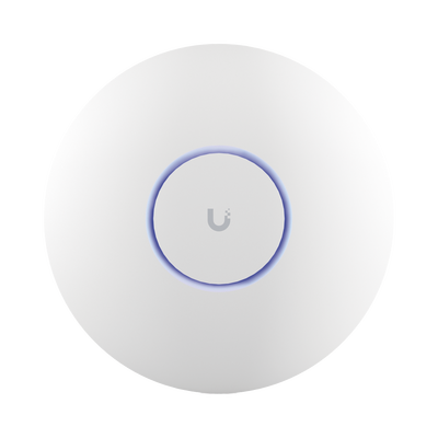 Access Point UniFi WiFi 7 Pro / Soporta 6 GHz / para Interior en Techo o Pared / 6 streams / MU-MIMO 2x2 en cada banda (2.4/5/6 GHz) / Multi-Link Operation /  Puerto 2.5 GbE. NO incluye POE+ | U7-PRO