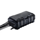 Caja de Distribución de Fibra Óptica para 24 Empalmes, con 16 acopladores SC/APC simplex, Exterior IP65, Color Negro | FDP-420E-16