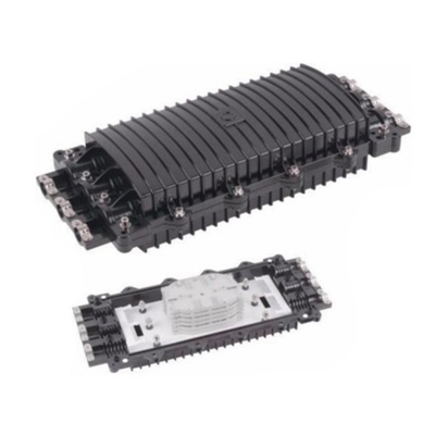 Caja de Distribución de Fibra Óptica Horizontal, hasta 96 Empalmes, Exterior IP68, 3 Puertos de Entrada y Salida | LP-SCH96-3