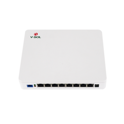ONU Dual EPON/GPON / 8 Puertos PoE 802.3at Gigabit / Wi-Fi Doble banda 2.4 y 5 GHz /  1 Puerto SC/UPC | ICT3310DPS-8G2NAC