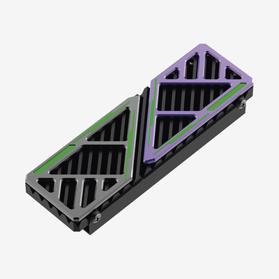 Disipador de Calor para SSD M.2 / Aleación de Aluminio / Fácil de Instalar / Compatible con Computadoras de Escritorio y PS5 | HS-RADIATOR-MH1