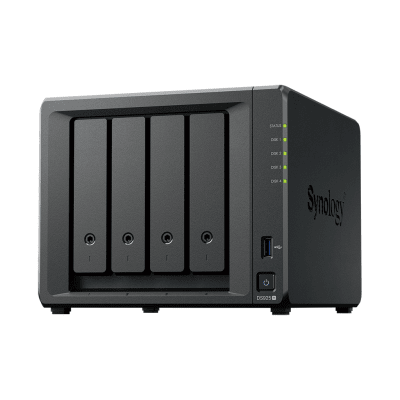 NAS DiskStation DS925+ | 4 Bahías | Expandible a 9 Bahías | 2 Puertos 2.5GbE | 2 Ranuras M.2 NVMe | AMD Ryzen V1500B | 4 GB DDR4 ECC | Hasta 565 MB/s Escritura Secuencial | Compatible con RAID | Synology DSM. | DS925+