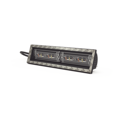 Luz direccional cubierta de ventana, 12-24 Vcc, 2 cabezales dual color, Rojo/Claro/Azul/Claro | ED3974RWBW