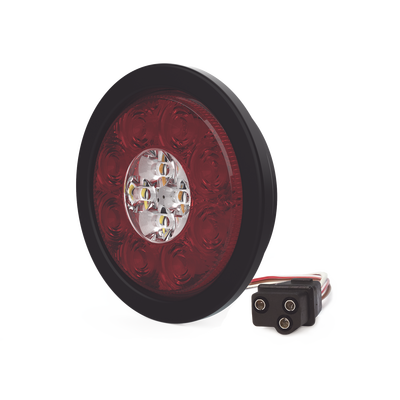 Plafón Circular de 5.4" Para Camiones de Transporte, 16 LED Ultra Brillantes, Color Rojo/Claro/Ambar | ED3040AW