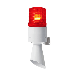 [S60ADL-110-R] Luz LED con patrones de destello fijo y destellante con buzzer incorporado de alto volumen Máx. 95 dB color Rojo 110 VCA | S60ADL-110-R