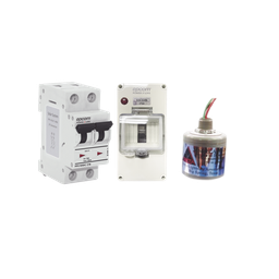 [PL20ACD] Kit de Centro de Carga Para Corriente Directa, Breaker de hasta  800 Vcc de 20 A con Supresor de Descargas Atmosféricas. | PL20ACD