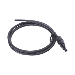 [CBL-MC4-1.5BLK] Cable Fotovoltaico 1.5 m, Negro, Calibre 10 AWG con Terminal MC4-H en un Extremo | CBL-MC4-1.5BLK