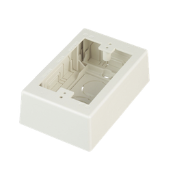 [JBX3510IW-A] Caja de Pared Superficial, Uso Universal con Placas de Pared, con Cinta Adhesiva, Color Blanco Mate | JBX3510IW-A