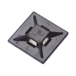 [ABM2S-AT-C0] Montaje-Sujetador Para Cable de 4 vías, con Adhesivo Acrilico, 25.4 x 25.4mm (1in x 1in), Color Negro, Uso en Exterior, 1 pieza | ABM2S-AT-C0