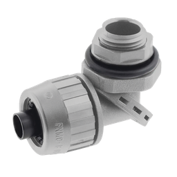 [HUB-PS0759-NGY] Conector Multi Posición de Nylon de 3/4" para Tubería Liquidtight Polytuff. | HUB-PS0759-NGY
