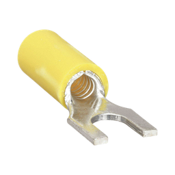 [RC1157-100] Terminal tipo horquilla ( espada ) aislada / 12 - 10 AWG / Amarillo / Paquete de 25 piezas. | RC1157-100