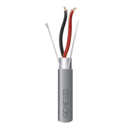 [2214-1109/1000] Bobina de 305 Metros (1000 Pies) / Cable 2 x 18 AWG / Color Gris / Blindado / Riser / Aplicaciones de Audio Control de Acceso y Automatización | 2214-1109/1000