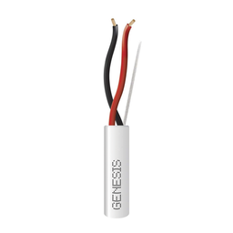 [2121-1101/1000] Bobina de 305 Metros (1000 Pies) de Cable / 2 x 16 AWG / Riser / Tipo CMR-CL3R / Color Blanco / Para Aplicaciones de Alarmas de Intrusión, Control de Acceso, Automatización, Interfonos y TV Porteros | 2121-1101/1000