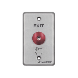 [APBRRLC] Botón tipo Hongo / Redondo Color Rojo con LED / Estético / NO y COM | APBRRLC