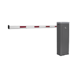 [KT-XBF-LB] Kit de Barrera Vehicular Izquierda y Brazo de 3 Metros / Finales de Carrera Ajustables por Programación / Movimiento Fluido / Diseño Elegante Color Gris / Con Corona Led Semaforizada | KT-XBF-LB