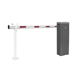 [KT-XBS-LB] Kit de Barrera Vehicular Izquierda y Brazo Telescópico de Hasta 5.5 m / Finales de Carrera Ajustables por Programación / Movimiento Fluido / Diseño Elegante Color Gris / Con Corona Led Semaforizada | KT-XBS-LB