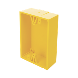 [KIT-71100A-Y] Caja trasera de montaje color amarillo para estaciones de parada STOPPER | KIT-71100A-Y